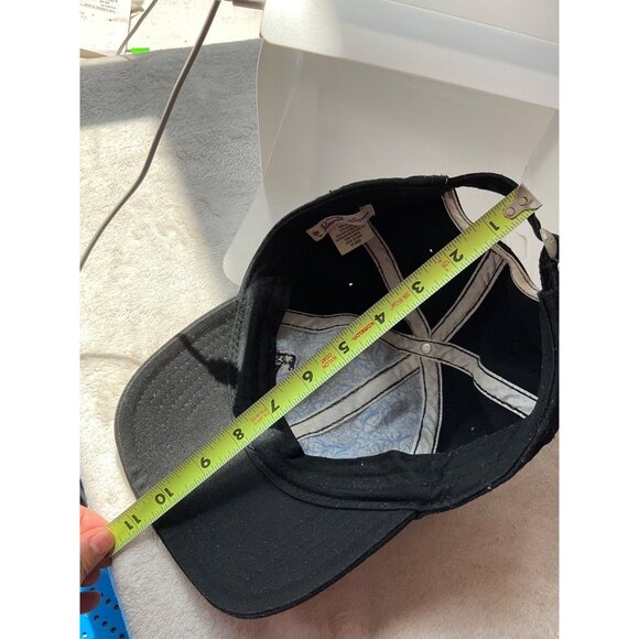 Penguin One size fits all Baseball Hat Black Logo Cotton Adjustable Minimalist - Picture 7 of 9